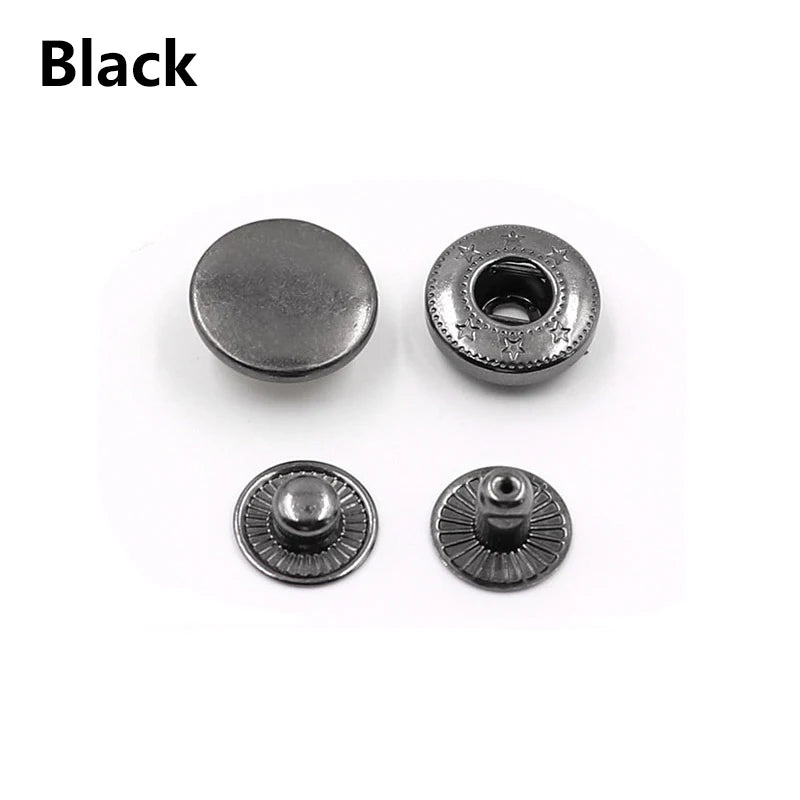 10-20mm Copper Material Four Buckle Pack Metal Press Studs Sewing Button