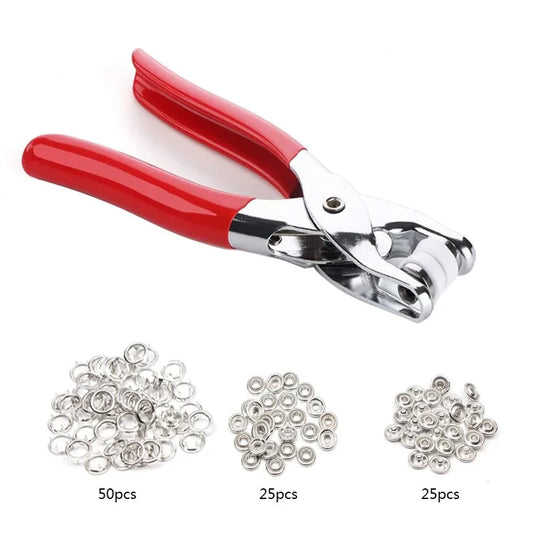 Metal Snap Button and Plier Tool