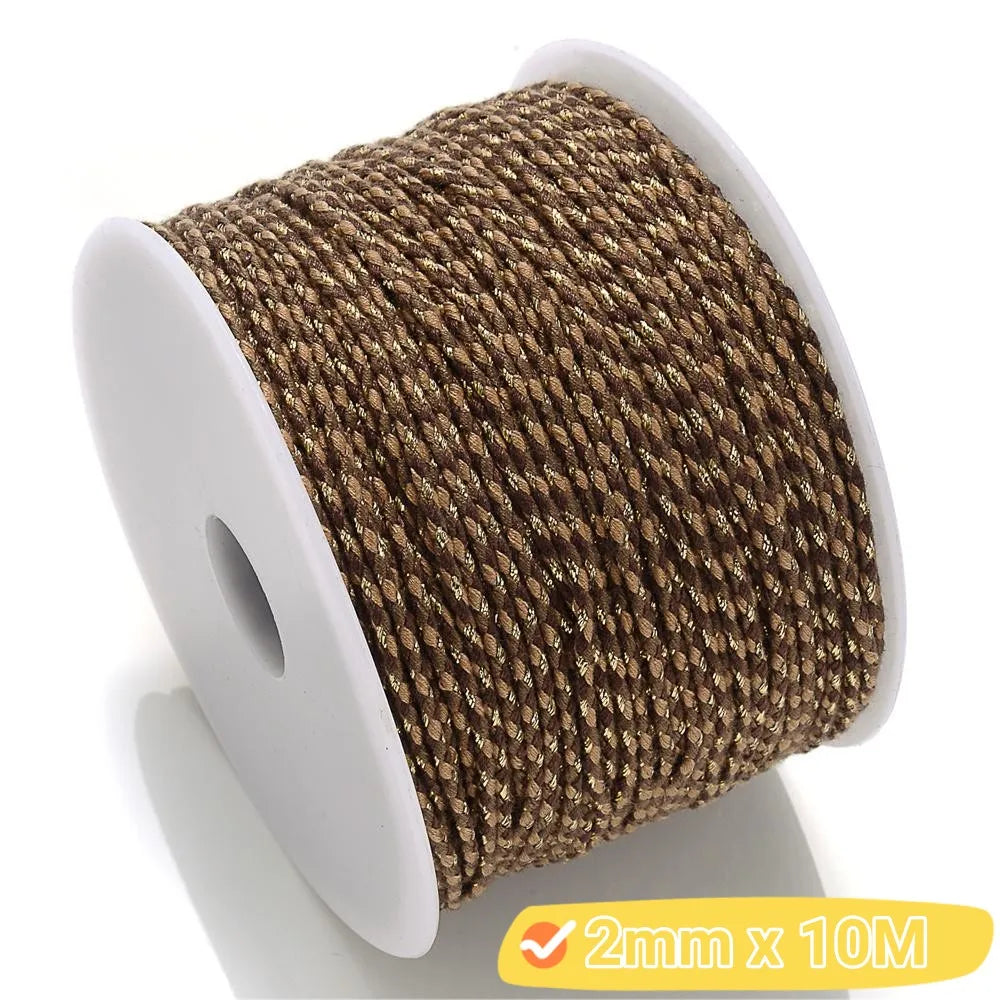 2mm Natural Cotton Rope Colorful Cord