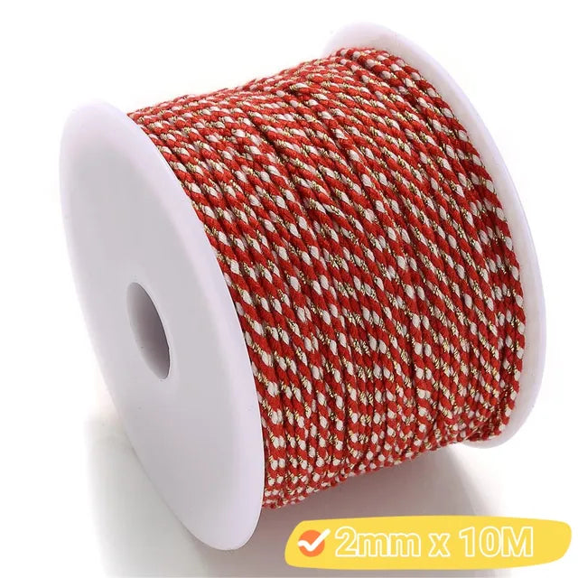 2mm Natural Cotton Rope Colorful Cord