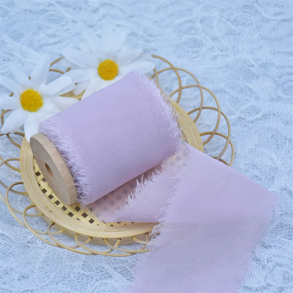 Handmade Silk Chiffon ribbons