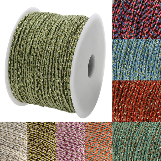 2mm Natural Cotton Rope Colorful Cord