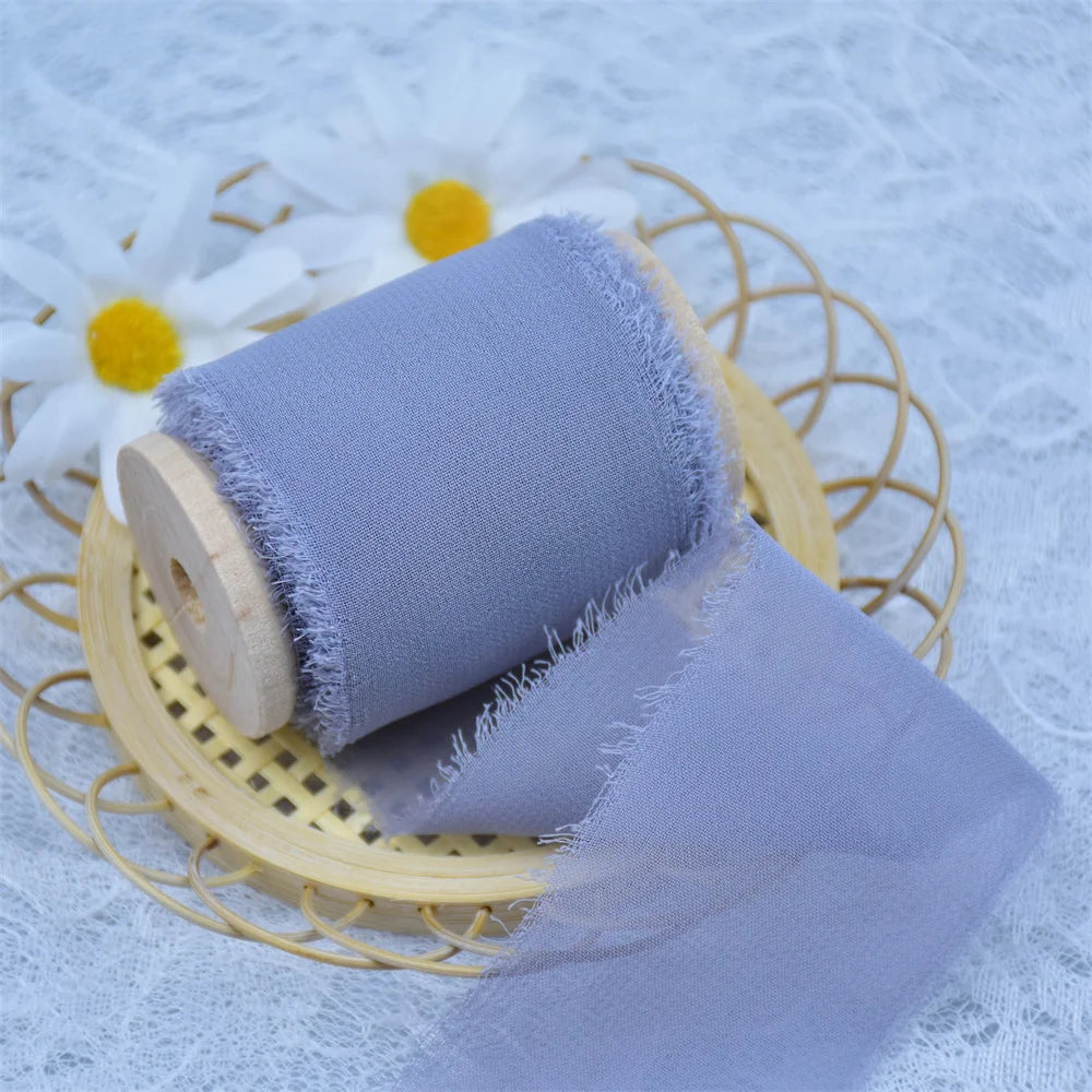 Handmade Silk Chiffon ribbons