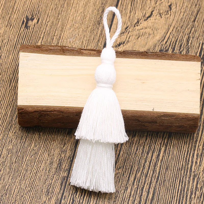 12cm Cotton Tassel Double Layer Fringe Hanging Tassel