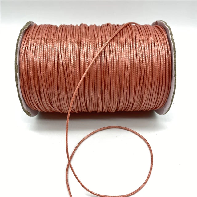 Waxed Cotton Cord Rope 0.5mm 0.8mm 1mm 1.5mm 2mm