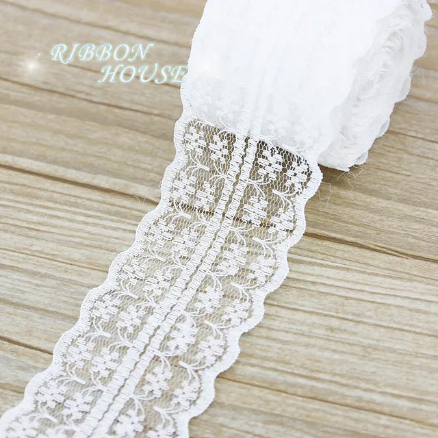 45mm White lace fabric