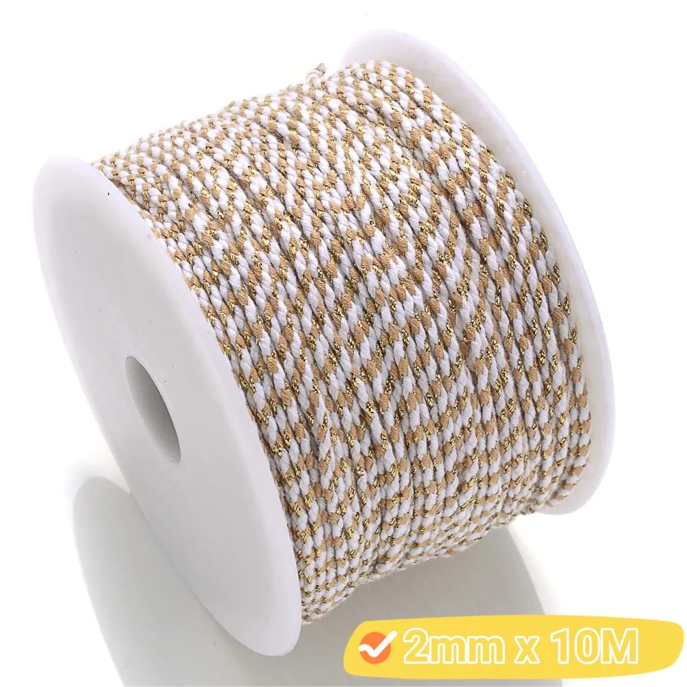 2mm Natural Cotton Rope Colorful Cord