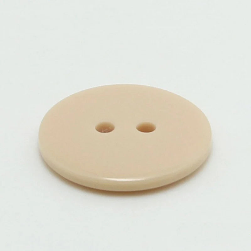 9-25MM High Quality Round Flatback 2 Holes Solid Color Resin Buttons