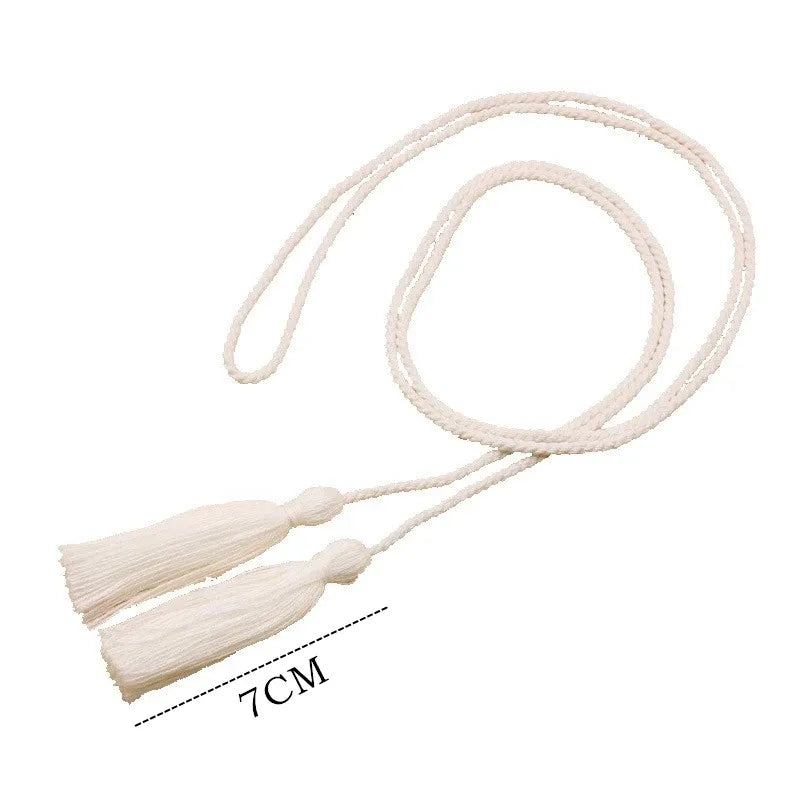 Color Double-end Pure Cotton Long Tassels Trim