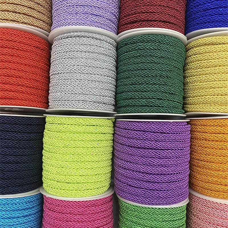 8mm multicolor cotton rope hand-woven rope