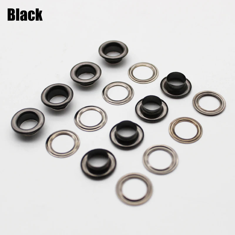 Eyelets Grommets For Leather Crafts Clothing Bags Repair 3mm 4mm 5mm 6mm 8mm 10mm 12mm 14mm 17mm 20mm