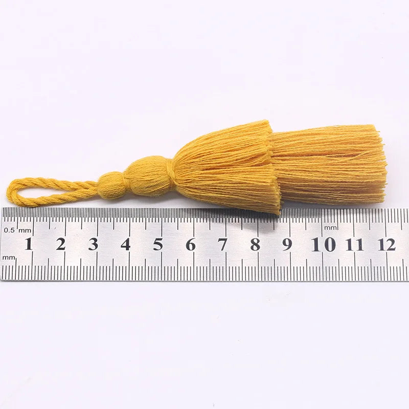 12cm Cotton Tassel Double Layer Fringe Hanging Tassel