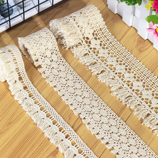 Handmade Crochet Cotton Tassel Lace Trims