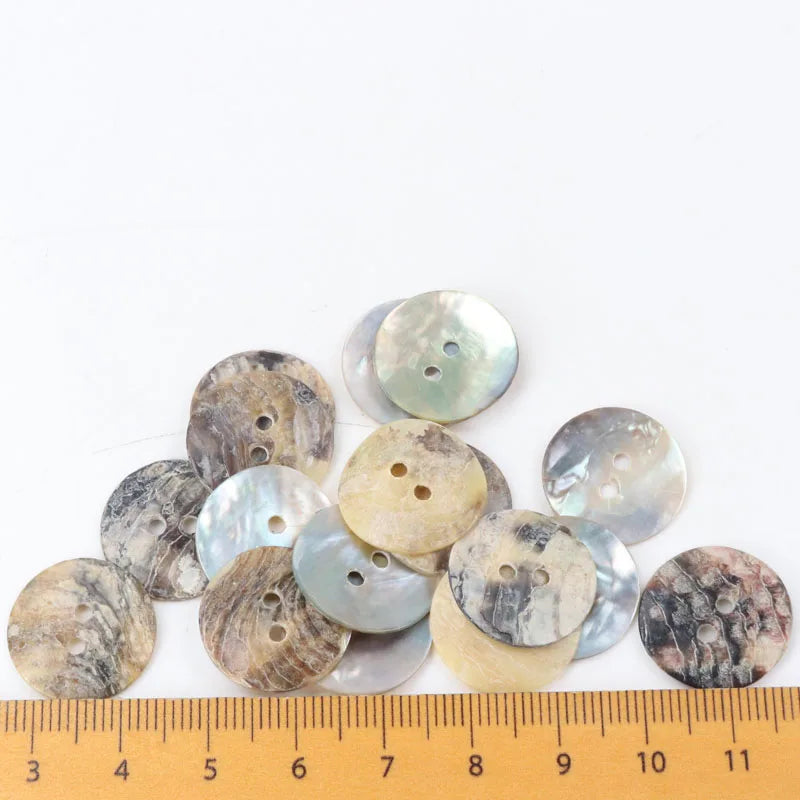 20/18/15/12/10mm Natural Shell Sewing Buttons