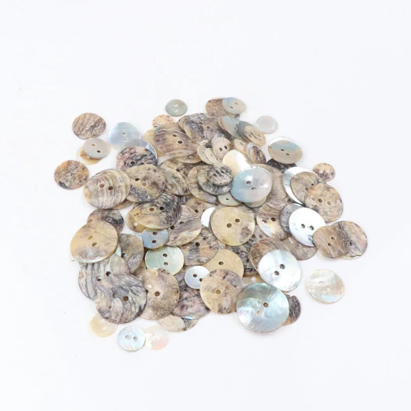 20/18/15/12/10mm Natural Shell Sewing Buttons