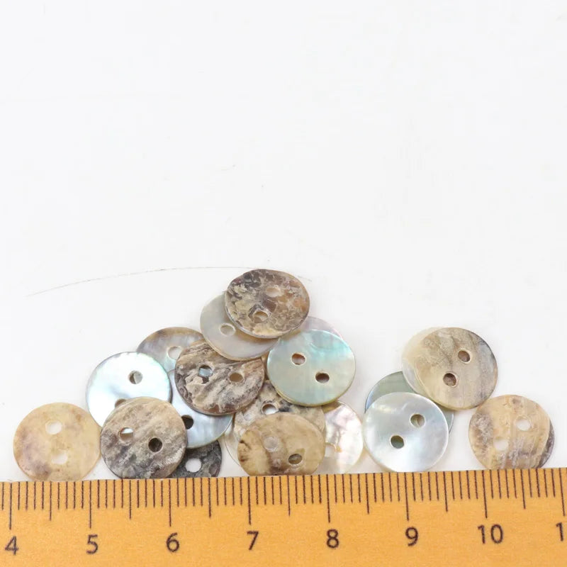 20/18/15/12/10mm Natural Shell Sewing Buttons