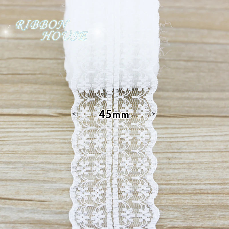 45mm White lace fabric