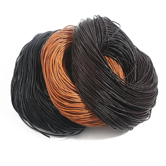 Genuine Leather Round Rope Cord