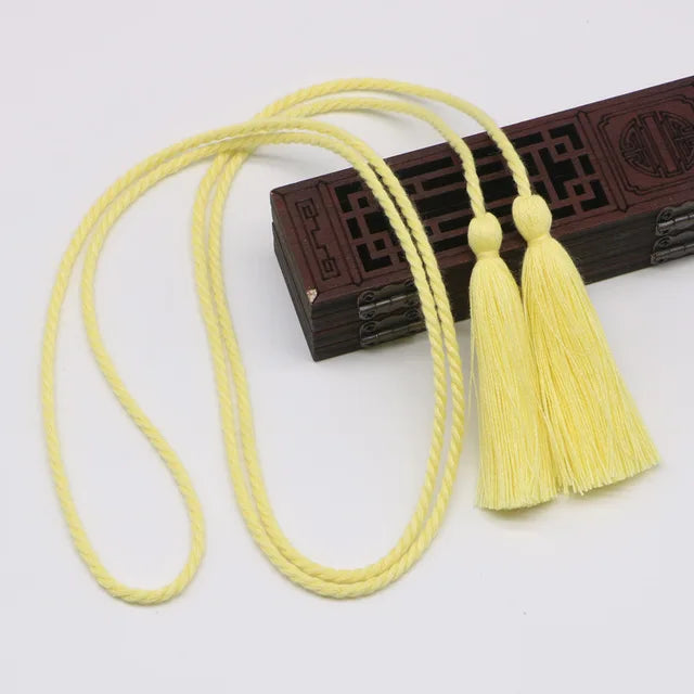 Color Double-end Pure Cotton Long Tassels Trim