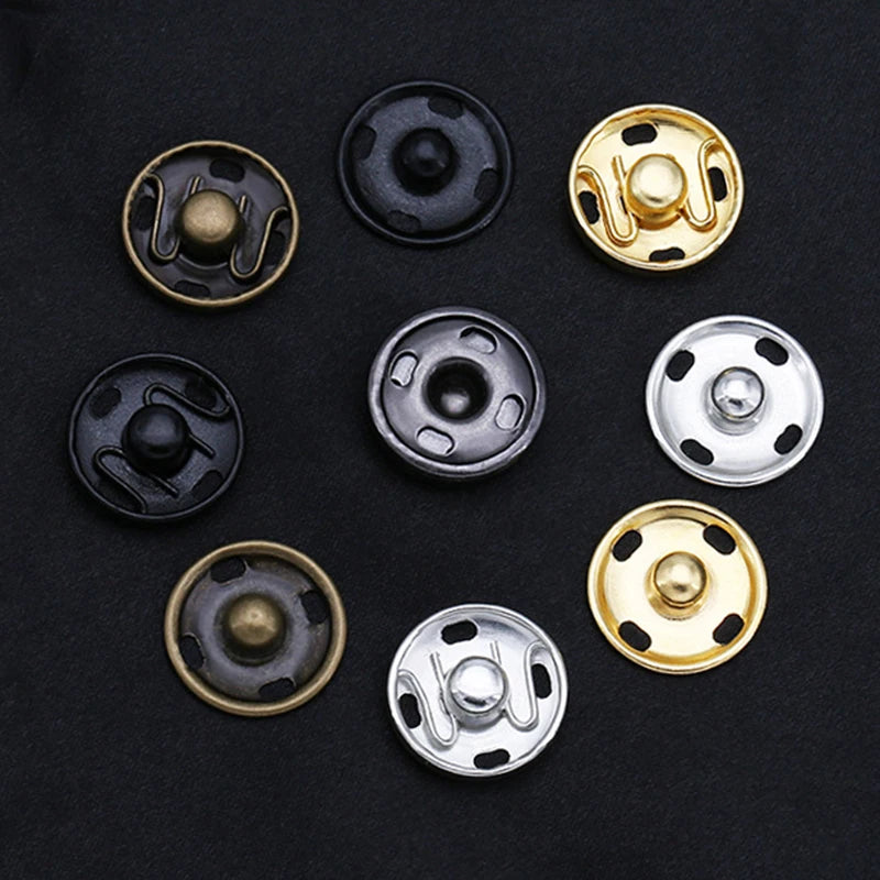 Metal Copper Press Studs Sewing Button Snap Fasteners Buckle