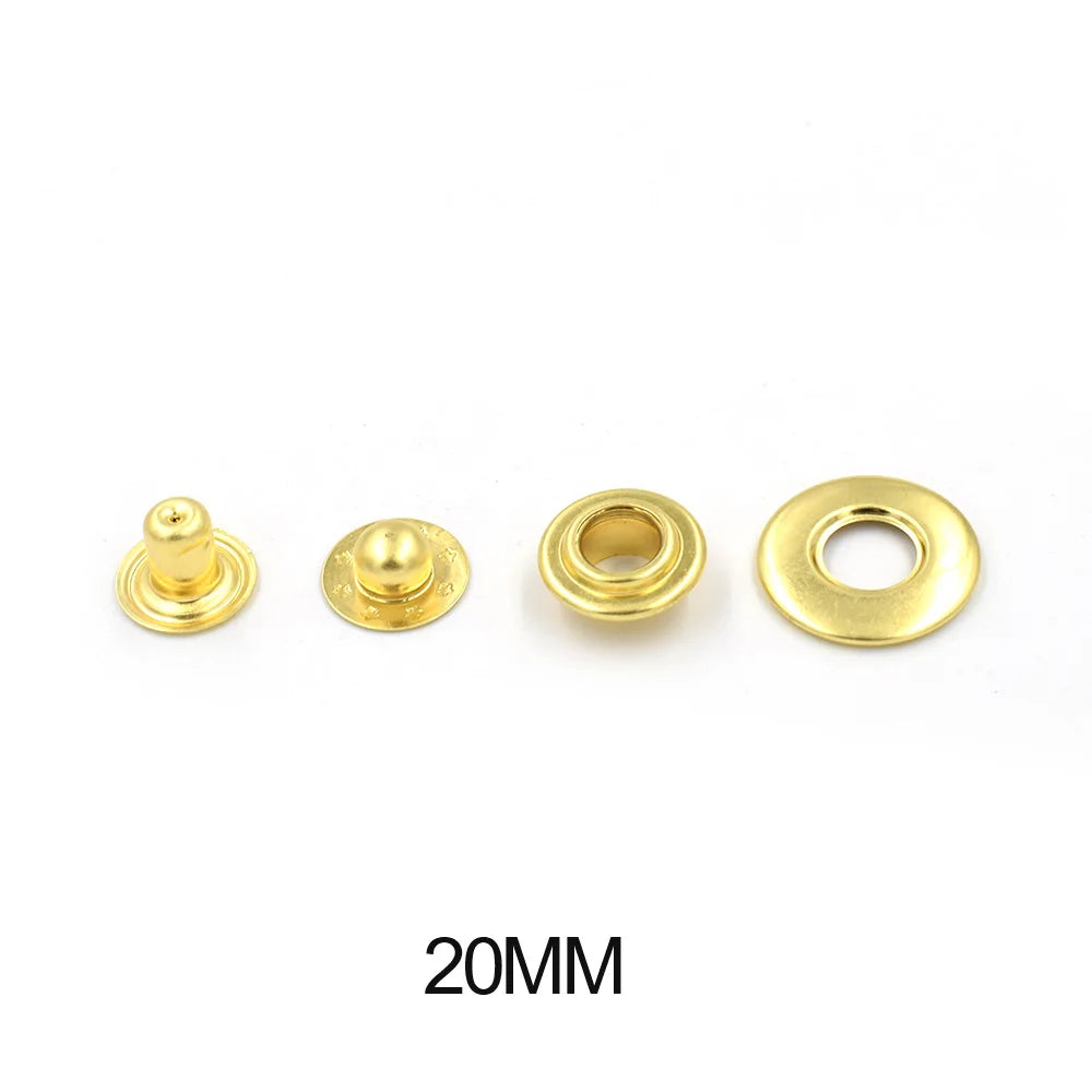 New copper material Buttons EU environmental non-toxic buttons Brass Eyelets Rivets Snaps Down button Metal eyelets