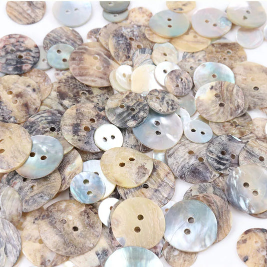 20/18/15/12/10mm Natural Shell Sewing Buttons