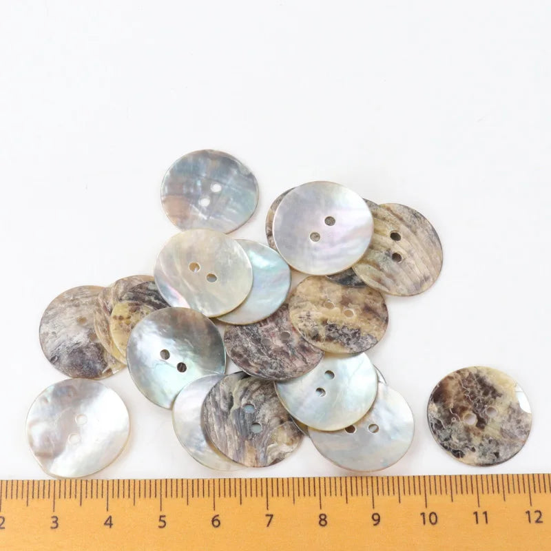 20/18/15/12/10mm Natural Shell Sewing Buttons