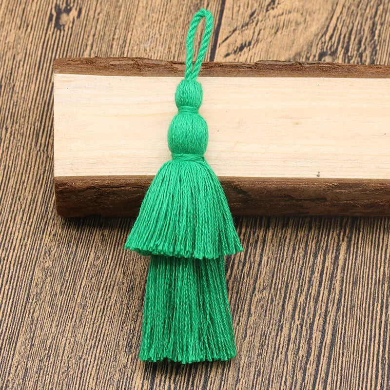 12cm Cotton Tassel Double Layer Fringe Hanging Tassel