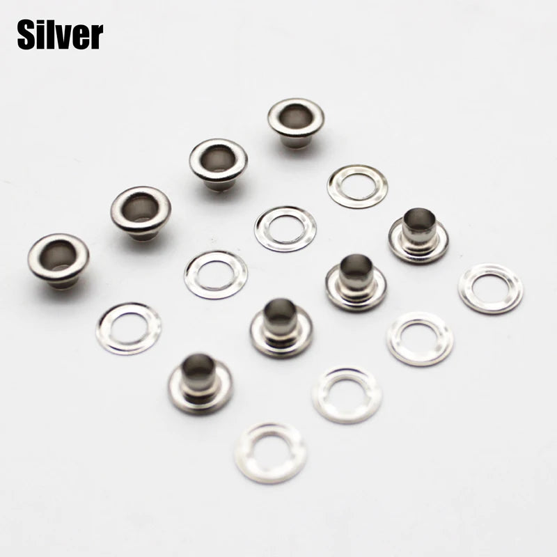 Eyelets Grommets For Leather Crafts Clothing Bags Repair 3mm 4mm 5mm 6mm 8mm 10mm 12mm 14mm 17mm 20mm