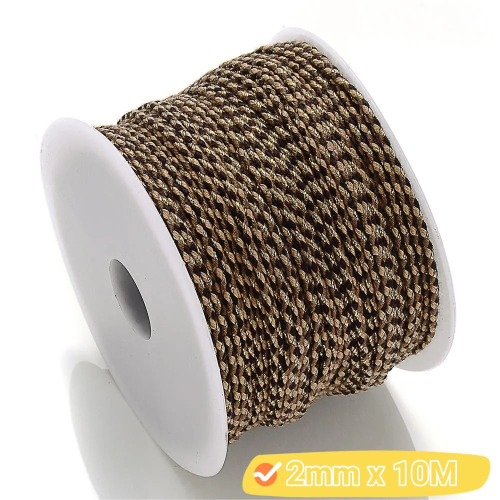 2mm Natural Cotton Rope Colorful Cord