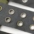 PU fabric with Garment Eyelets Grommet Tape   webbing trim tape 15/35mm